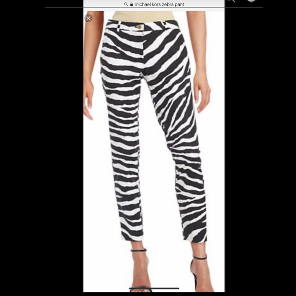 Zebra crop pant